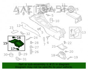 Накладка шифтера АКПП VW Jetta 19- 1 часть