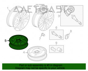Запасное колесо докатка Lincoln MKX 16- R18 155/70