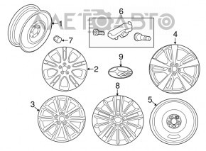 Запасное колесо докатка Subaru Impreza 17- GK