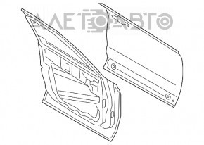 Дверь голая передняя левая Ford Escape MK4 20- серебро UX, примята