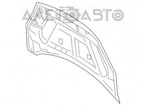 Капот голий Ford Escape MK4 20-22 алюміній, графіт J7