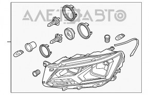 Фара передня ліва VW Passat b8 16-19 USA гола галоген новий неоригінал