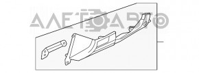Накладка колени водителя Mazda 3 14-18 BM черн, царапины, надломы, залом
