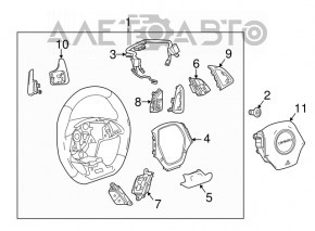 Кнопки управління магнітолою в зборі Chevrolet Camaro 16-
