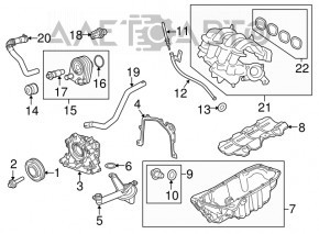 Масляный охладитель ДВС Ford Fiesta 11-19 1.6
