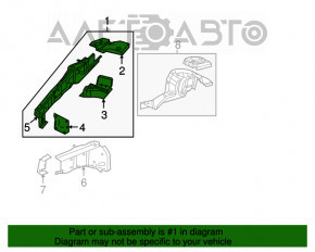 Четверть передняя левая Dodge Grand Caravan 11-20