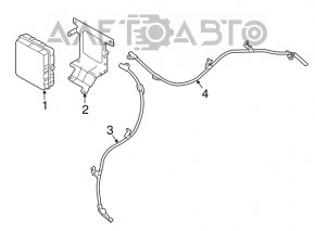 BRAKE POWER SUPPLY Nissan Leaf 13-17 слом креп