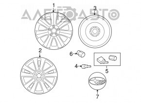 Запасне колесо докатка R17 Subaru Outback 15-19