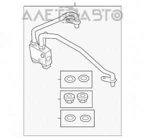 Поворотний клапан охолодження АКПП Ford Explorer 11-15 без трубок