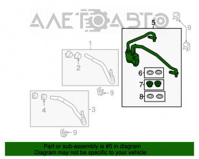 Поворотный клапан охлаждения АКПП Ford Explorer 11-15 без трубок