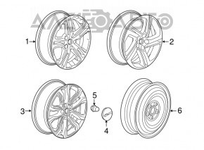 Запасне колесо докатка GMC Terrain 18- R16 135/70