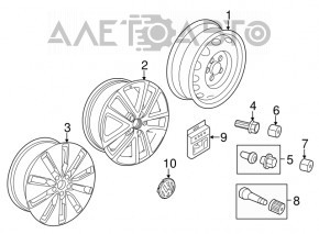 Запасне колесо докатка VW Beetle 12-19 R16 125/90
