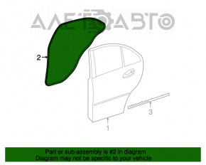 Ущільнювач двері зад лев Mercedes CLA 14-