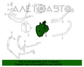 Насос ГУР гідропідсилювача Mercedes W164 ML X164 GL W251 R 4matic