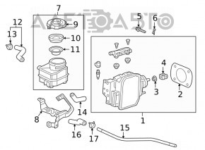 Гальмівний підсилювач brake booster Honda Insight 19-22