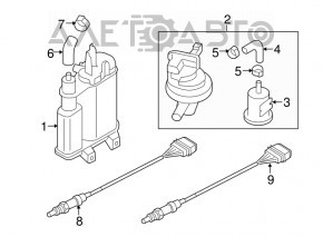 Лямбда-зонд второй VW Jetta 11-18 USA 2.0