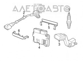 Датчик положення колінвалу VW Passat b7 12-15 USA 2.0 TDI