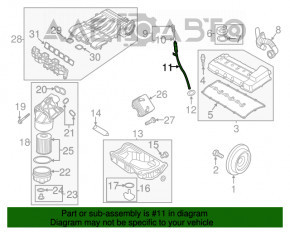 Корпус масляного щупа VW Atlas 18-3.6