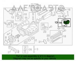 Дроссельная заслонка VW Passat b7 12-15 USA 3.6 дефект