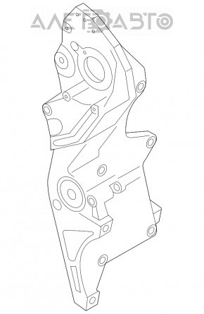 Кронштейн натяжителя ремня ГРМ VW Passat b7 12-15 USA 2.0 TDI