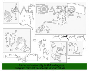Датчик температуры выхлопных газов VW Passat b7 12-15 2.0 TDI клапана ЕГР новый OEM оригинал