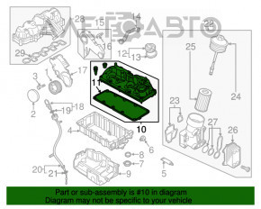 Кришка клапанна VW Passat b7 12-15 USA 2.0 TDI новий OEM оригінал