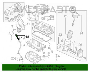 Щуп масляный VW Passat b7 12-15 USA 2.0 TDI новый OEM оригинал