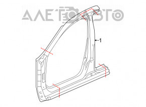 Стойка кузова центральная правая Acura ILX 13-