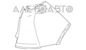Бампер задній голий правыйий Honda CRV 17-22