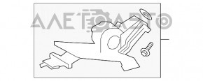 Ремень безопасности задний центр Honda CRV 17-22 серый