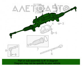 Рейка рульова Jeep Cherokee KL 14-18