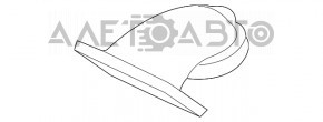 Патрубок на заслінку Audi Q5 8R 13-17 3.0 tfsi