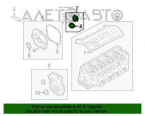 Кришка маслозаливной горловини VW Passat b7 12-15 USA 1.8
