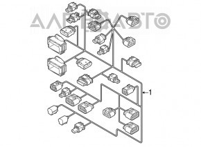 Проведення основне з підкапотним блоком запобіжників VW Passat b7 12-15 USA 1.8T