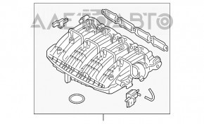 Колектор впускний VW Passat b8 16-19 USA 1.8 новий OEM оригінал