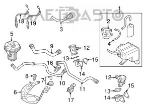 Лямбда-зонд левый второй VW Passat b7 12-15 USA 3.6