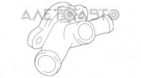 Корпус датчика температуры охлаждающей жидкости VW Passat b7 12-15 USA 2.5 новый OEM оригинал