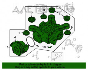 Задний дифференциал редуктор Audi A3 8V 15-20 4d, 5d