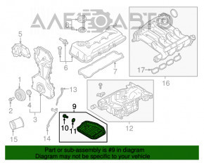 Піддон масляний Nissan Rogue Sport 17-19