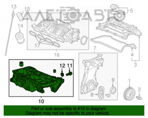Поддон масляный Honda Accord 18-22 1.5T L15B7
