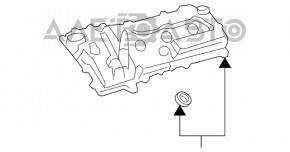 Кришка клапанна Toyota Sienna 11-2GRFE 3.5 ззаду