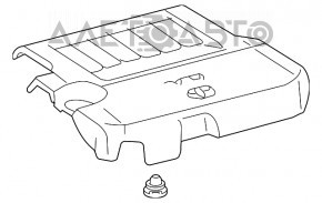 Накладка двигателя Toyota Camry v55 15-17 3.5 usa