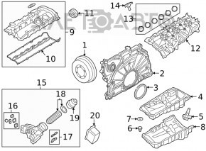 Шкив коленвала BMW 7 G11 G12 16-22 B58