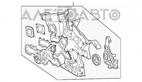Передня кришка двигуна Toyota Sienna 11-2GRFE 3.5 з масляним насосом