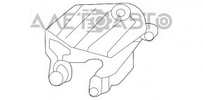 Кронштейн подушки двигуна задній Nissan Pathfinder 13-20FWD