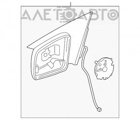 Зеркало боковое левое Mercedes CLA 14-19 BSM, автозатемнением
