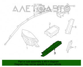 Подушка безпеки airbag колінна пасажирська прав Mercedes CLA 14-19