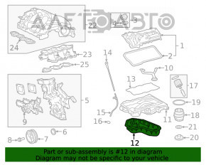 Поддон масляный Lexus RX350 16-22 2GR-FKS