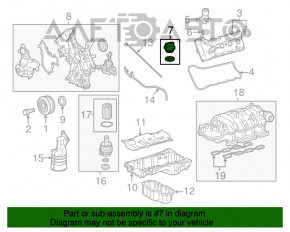 Кришка маслозаливної горловини Toyota Camry v55 2.5 15-17 usa 2AR-FE