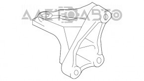 Кронштейн подушки двигателя нижний правый Toyota Camry v50 12-14 2.5, hybrid usa тип 1